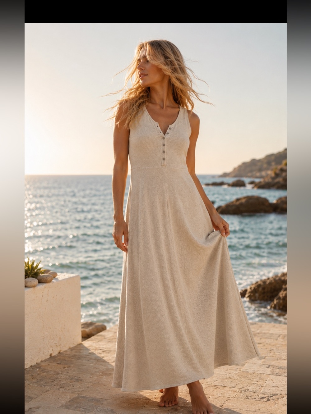 FREE PEOPLE BEACH - FREE PEOPLE, the maximum ribbed cotton dress!